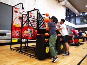 Arcade Basketball Machine in a Sports hall