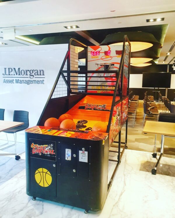 Arcade Basketball machine in office